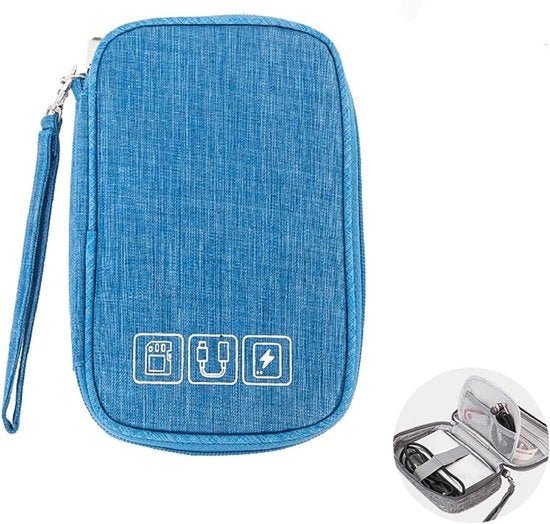 Organizzatore di cavi per viaggi - Borsa multifunzionale per elettronica e accessori