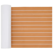 Tappetino per Barche Rigato Marrone e bianco 240 x 60 cm EVA