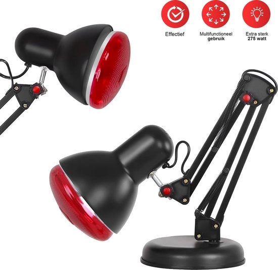 Lampada a Infrarosso - Lampada Infrarossa - Terapia a Infrarosso - Riduzione del Dolore - Terapia Infrarossa