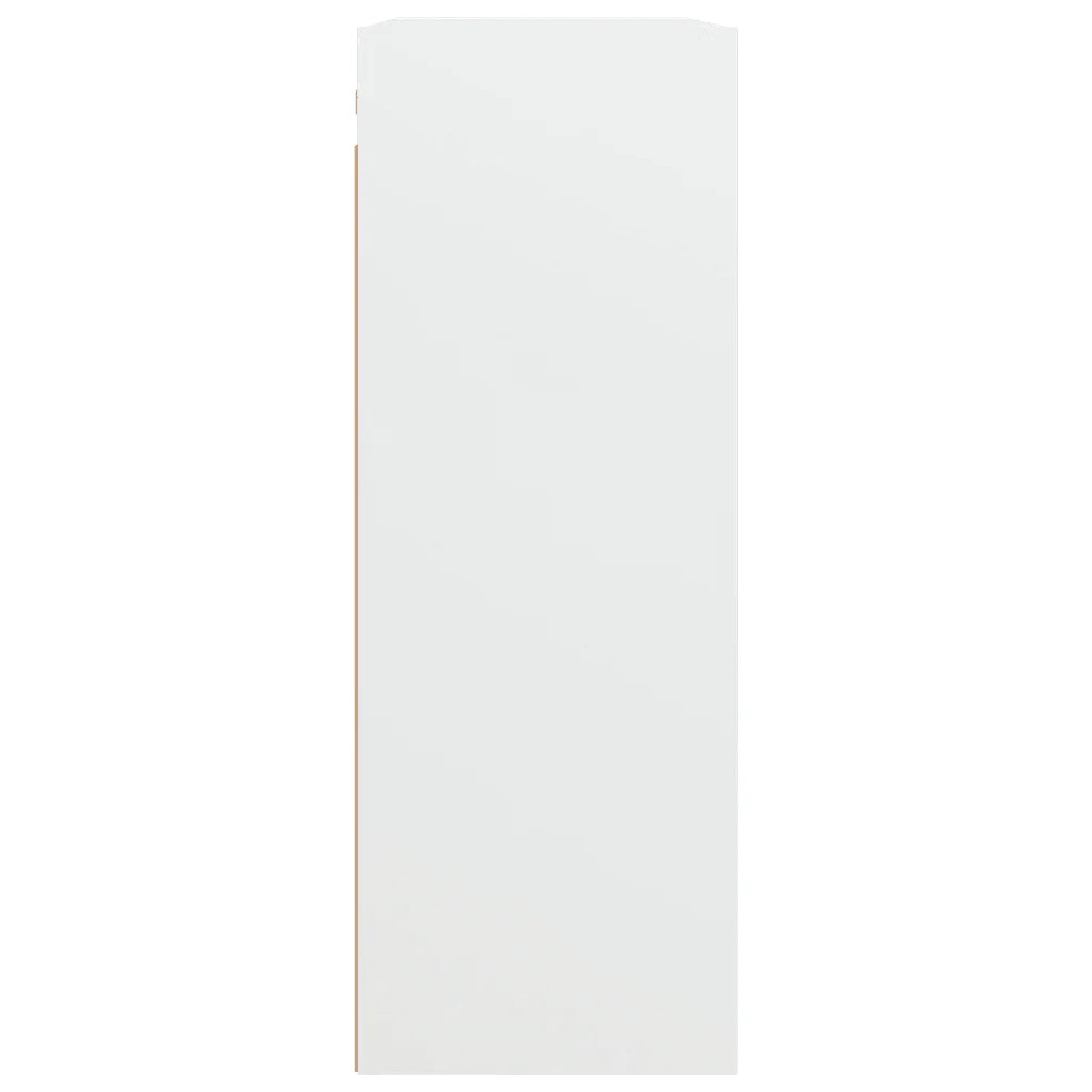 Mobile contenitore a parete moderno in legno composito 69,5 x 32,5 x 90 cm legno bianco 02_0048030
