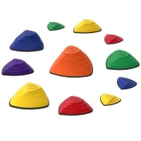 Set di 11 pietre di equilibrio, Design antiscivolo, per interni & esterni, impilabile, Colorato