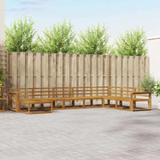 Set di divani da esterno 8 pcs Naturale
