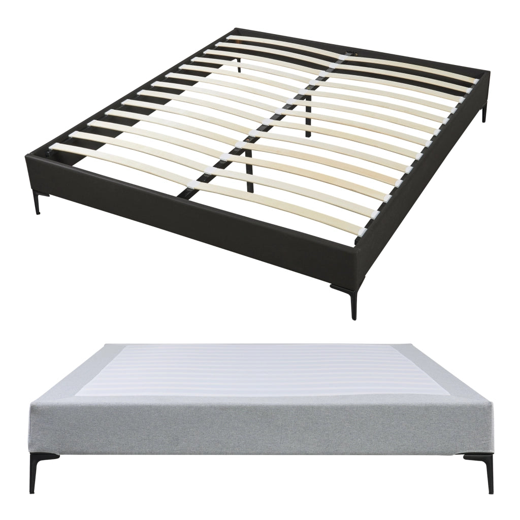 Letto Francese Lilla 140x200 cm con Fodera Protettiva - Grigio Chiaro [en.casa]