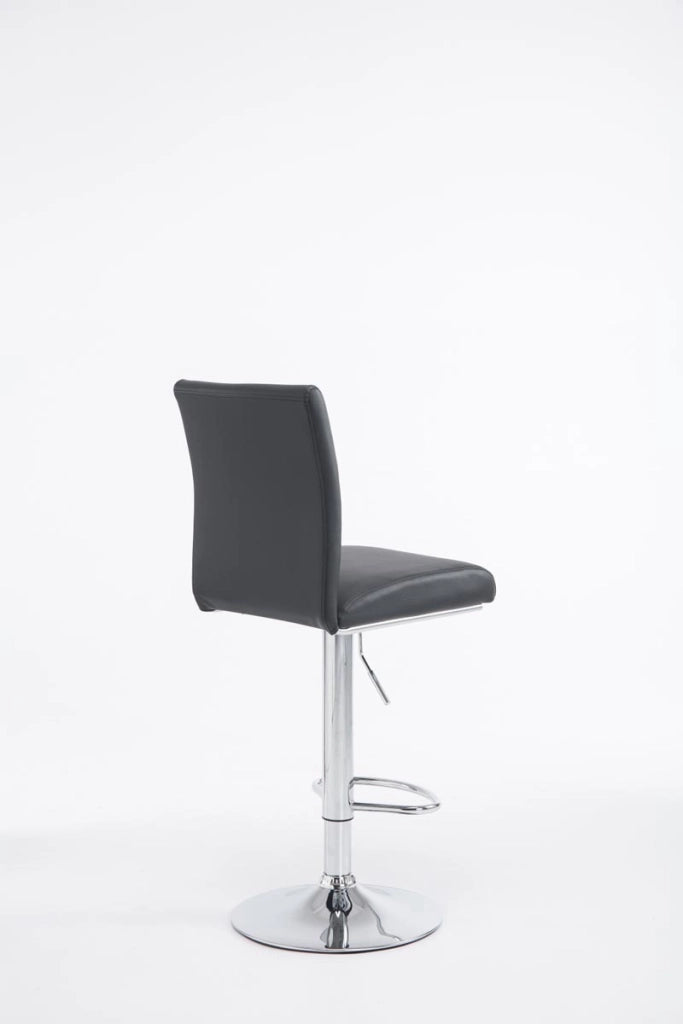 Sgabello Colonia in similpelle nero
