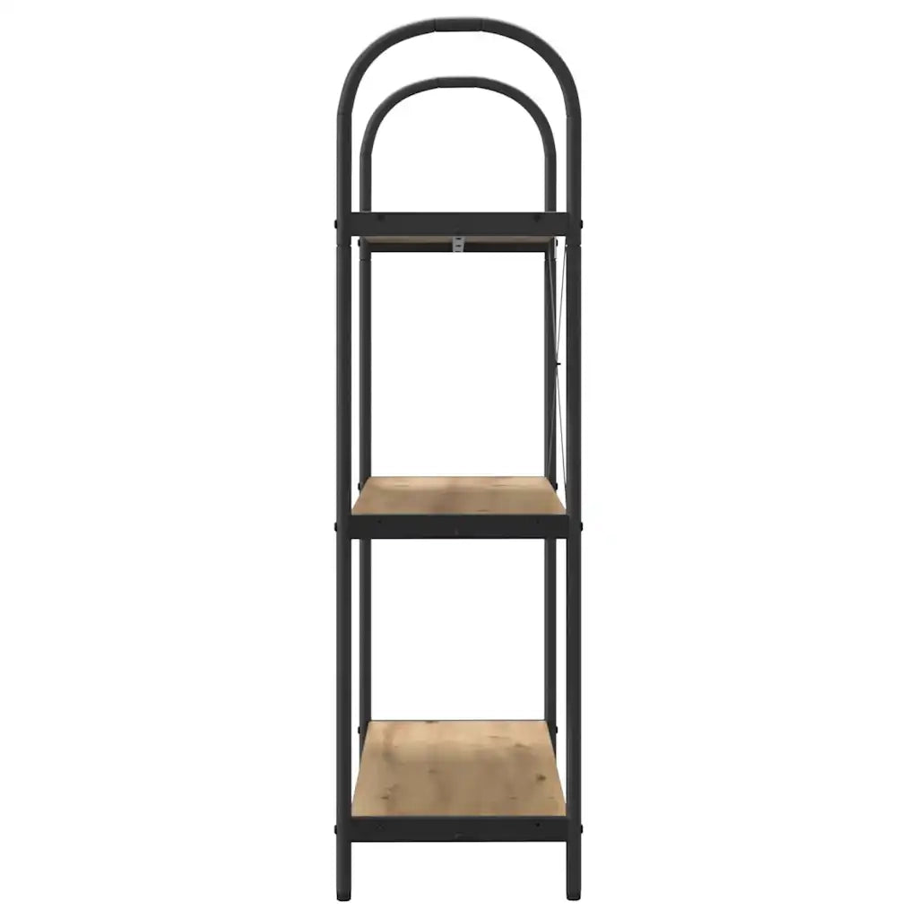 Libreria-Scaffale per Libri-Mobile di Stoccaggio Rovere artigianale 80 x 30 x 109 cm Legno multistrato 933600