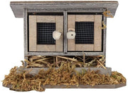 Recinzione per Polli Sostenibile - Recinzione per Polli per Casa dei Bambini 1/12 - Polli per Miniatura - Recinzione per Polli in Legno - Leggera - Aspetto Lussuoso - Accessorio per Casa dei Bambini