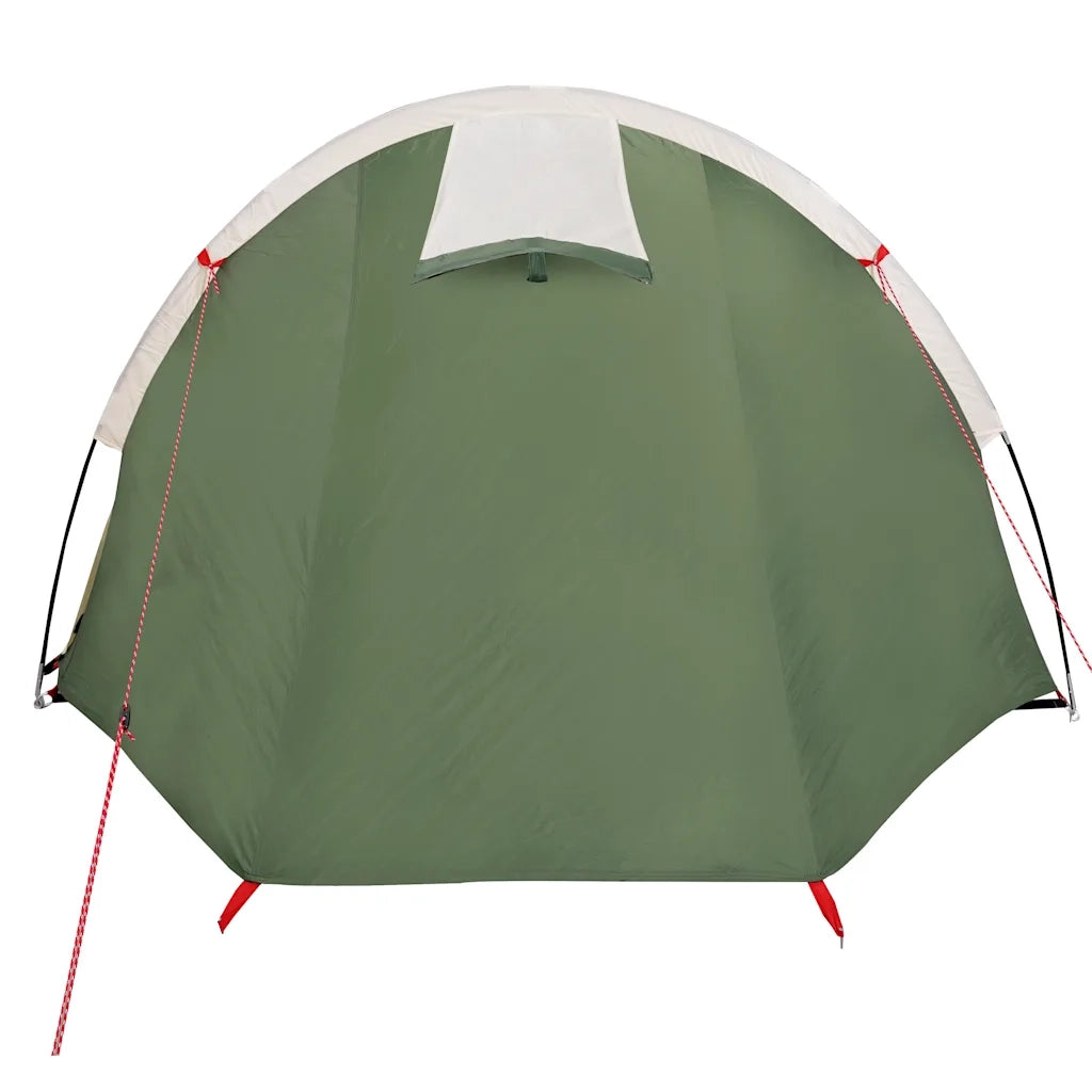 Tenda da Campeggio a Tunnel per 4 Persone Verde Impermeabile 94394