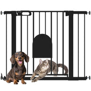 Barriera per animali con porta e chiusura automatica ¨C Minimal ¨C acciaio nero