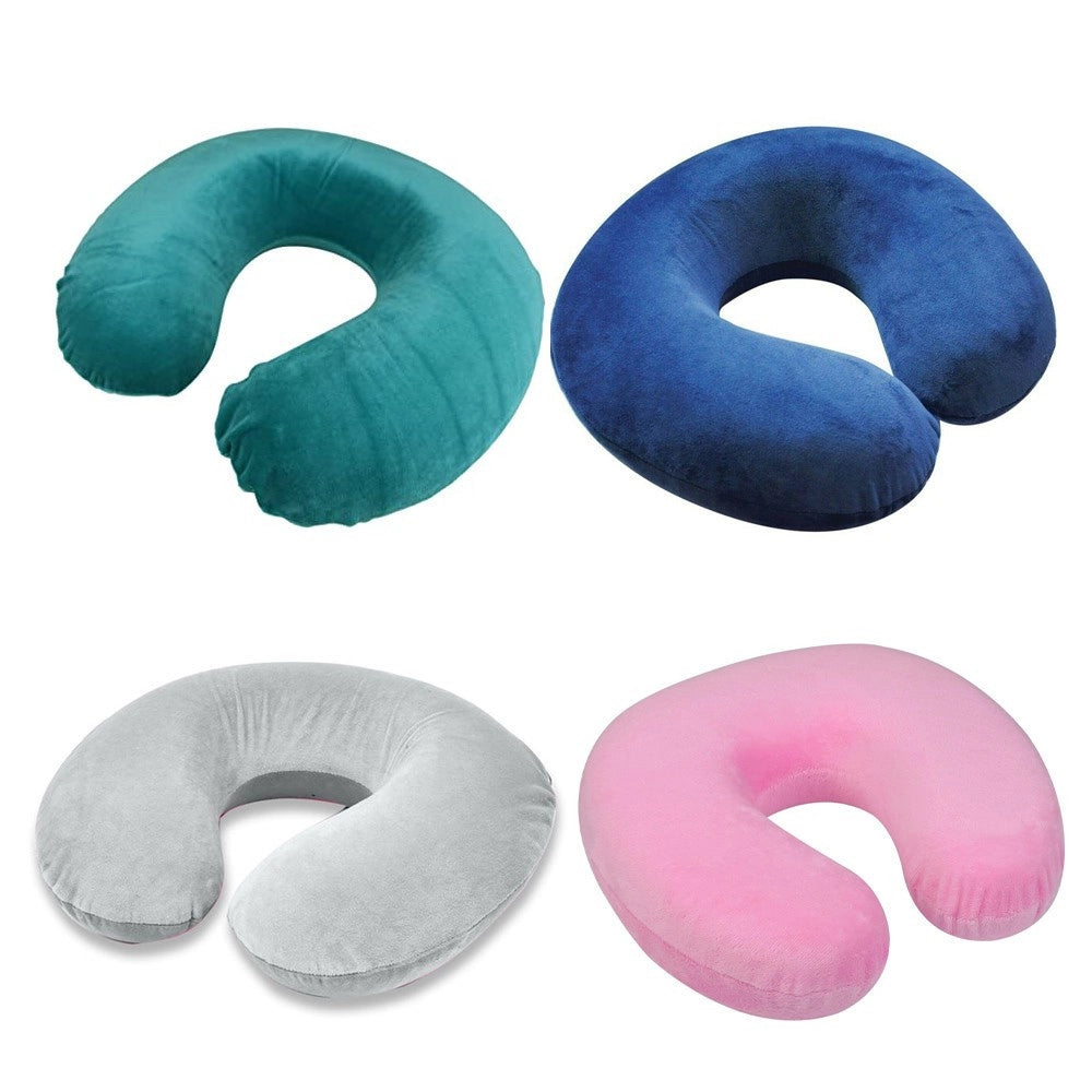 Trade Shop - Cuscino Da Viaggio Collo Collare Poggiatesta Cervicale 31cm Viaggi Auto Aereo -