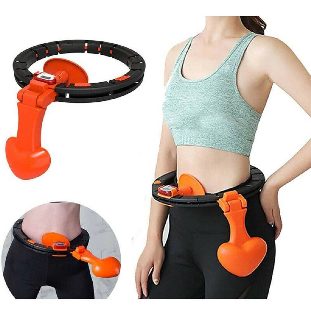 Trade Shop - Hula Hoop Intelligente Fitness Con Calcolatrice & Massaggiatore Perdere Peso -