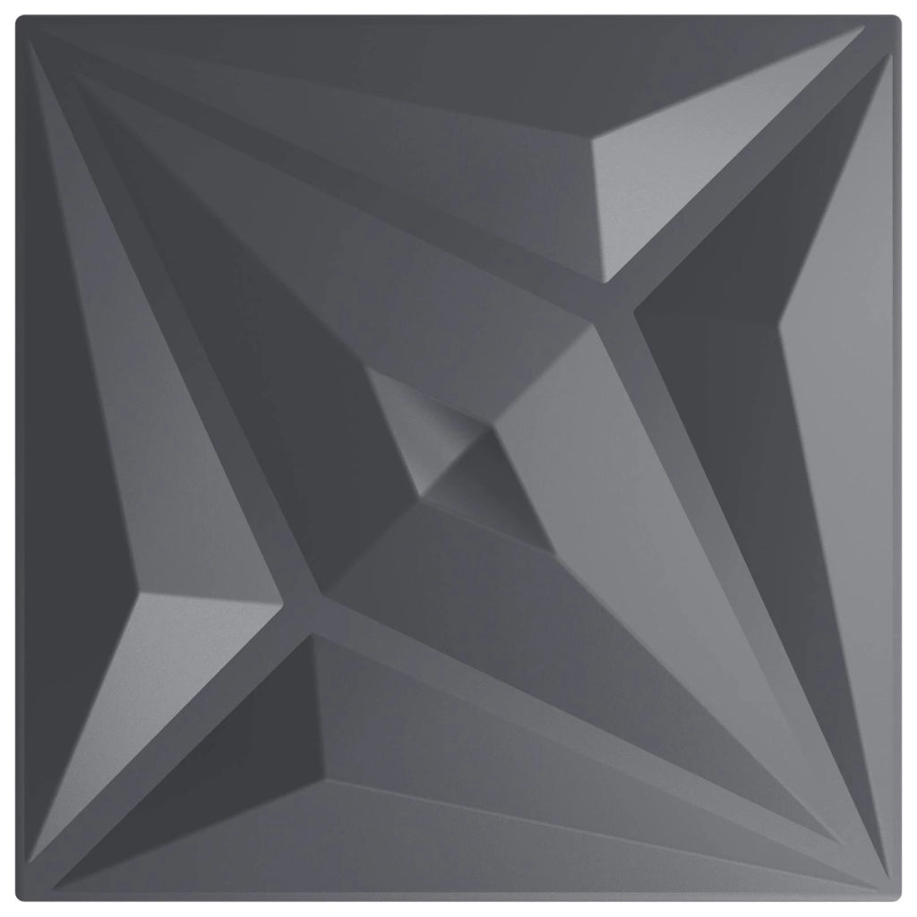 Pannelli da parete 24 pz 50 x 50 cm Grigio Stella Schiuma XPS 42046073