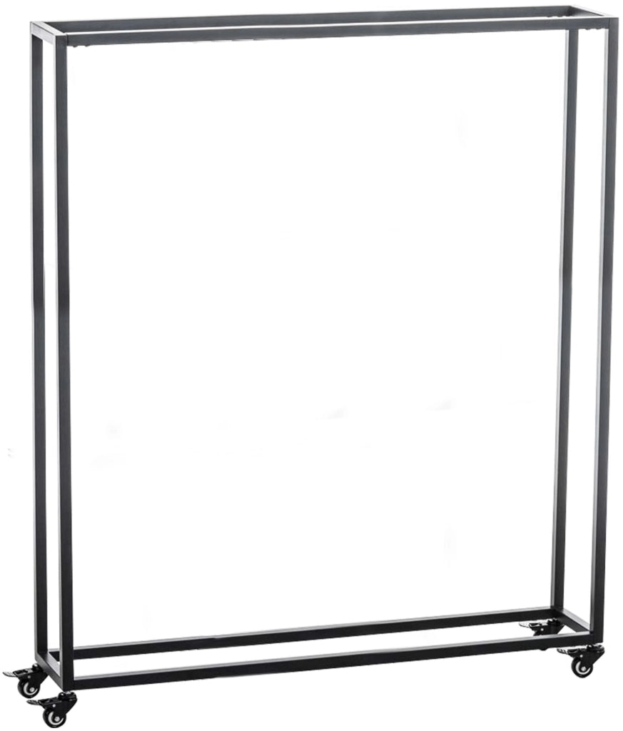 Portalegna per Camino HETTA in Acciaio Inox nero,25x100x150 cm