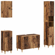 Set di Mobili da Bagno da 4 Pezzi ALKMAAR Legno antico 3417916