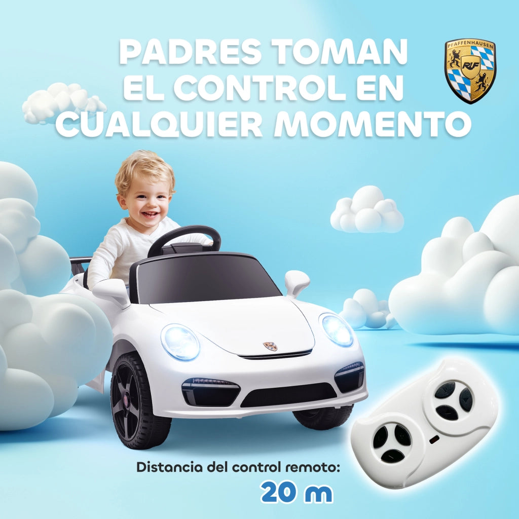 Auto Elettrica per Bambini RUF CTR 3 ¨C zephmum ¨C Bianco