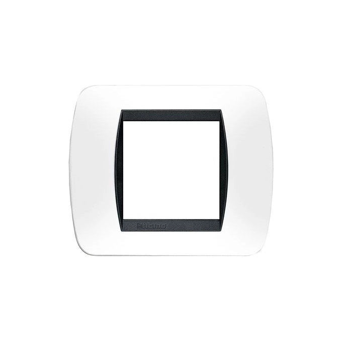 Bticino placca elettrica modulare 2x2 moduli, compatibile International e Living Light, rame, Ecl2974rm