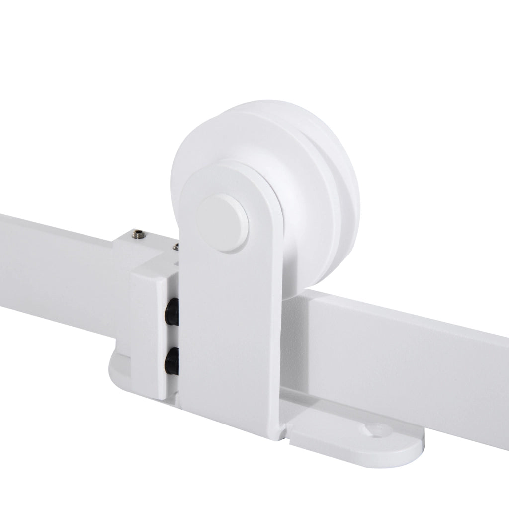 Kit binario per porta scorrevole stile fienile ¨C Xylo ¨C acciaio al carbonio bianco 183 cm