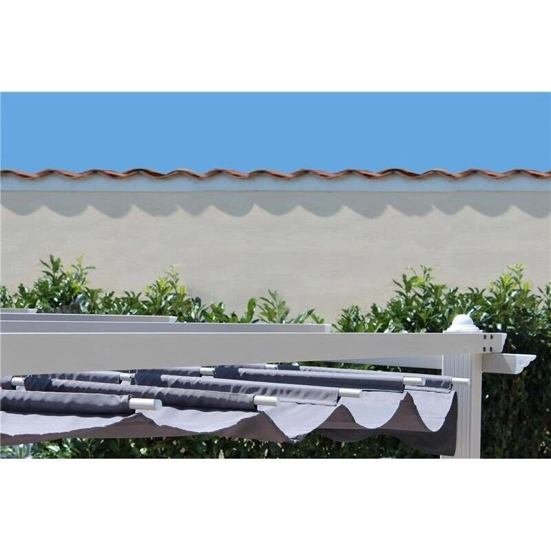 GAZEBO ASTORIA 3 X 4 TORTORA CON TELO IN POLIESTERE GRIGIO 180 GR