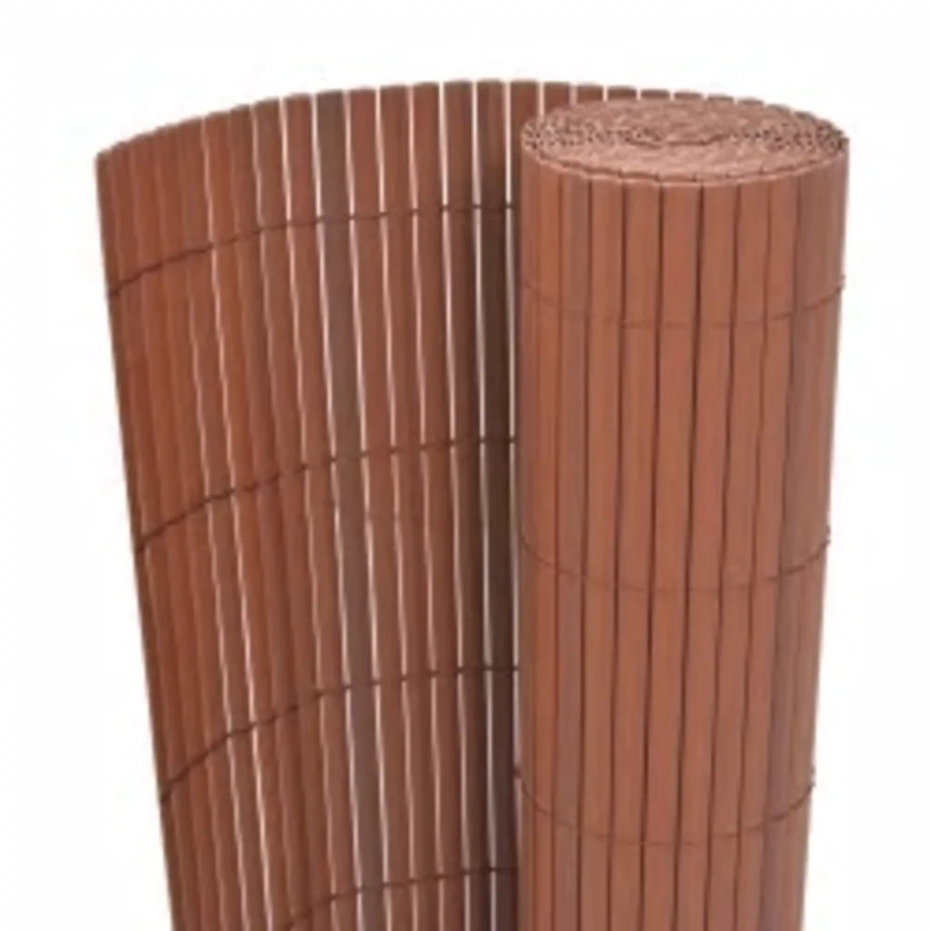 Recinzione da Giardino a Doppio Lato 110x300 cm Marrone 317154