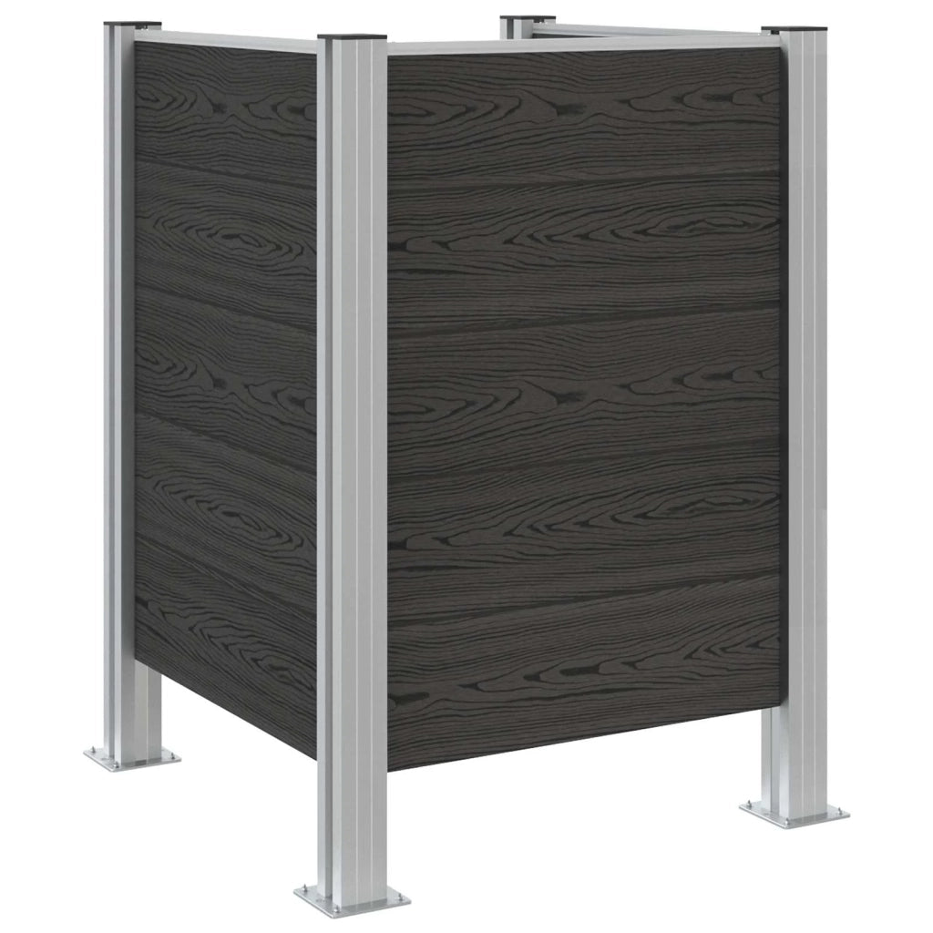 Recinzione Contenitore per Rifiuti Grigio 85 x 85 x 115 cm 42039182