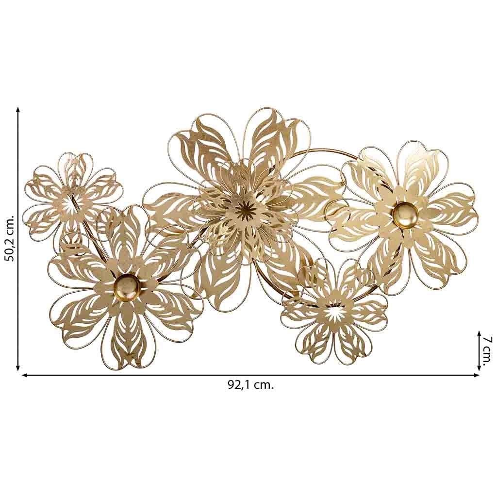 Carta da parati decorativa in metallo 92,1x50,2x7,0