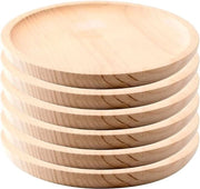 Bordi in Legno per Pizza Formaggi Carne - 6 Pezzi - Diametro 22 cm