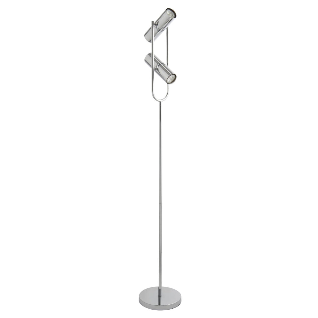 Lampada da terra Telescope 2Lt - Metallo cromato