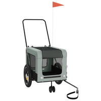 Rimorchio da Bici per Animali Grigio e Nero Oxford e Ferrocod mxl 109713