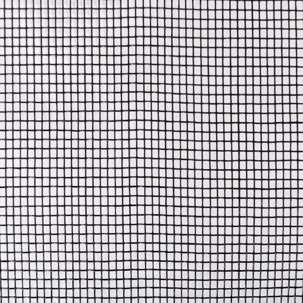 Zanzariera in Fibra di Vetro 100x1000 cm Nera 141162