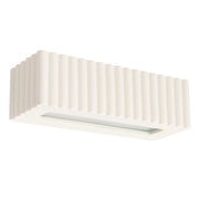 Applique ceramica beige rettangolare su/giù E27 SULKIO