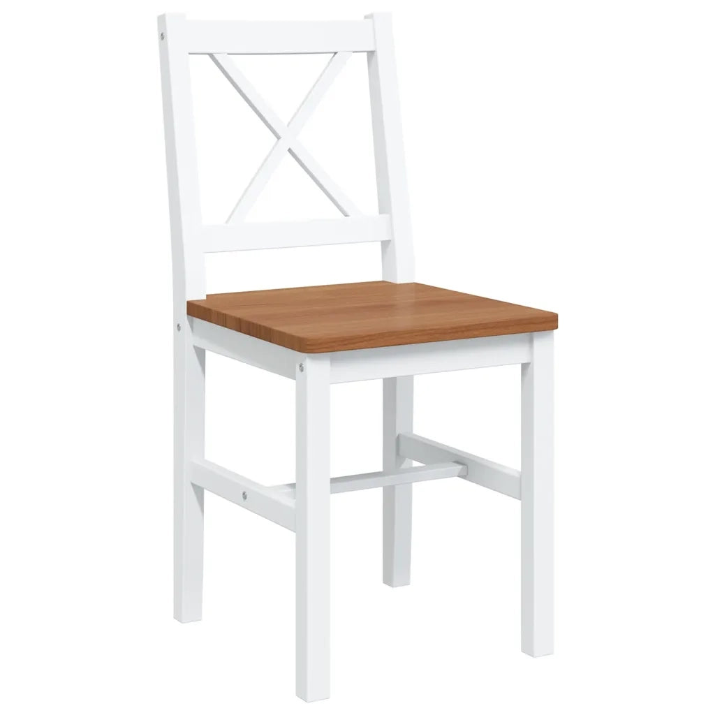Set da Pranzo 5 pz Marrone e Bianco 240884