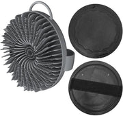 Borsetto Ergonomico in Silicone - Scopa per la Pelle - Accessori da Bagno - Dimensioni 5,5 x 10,5 cm
