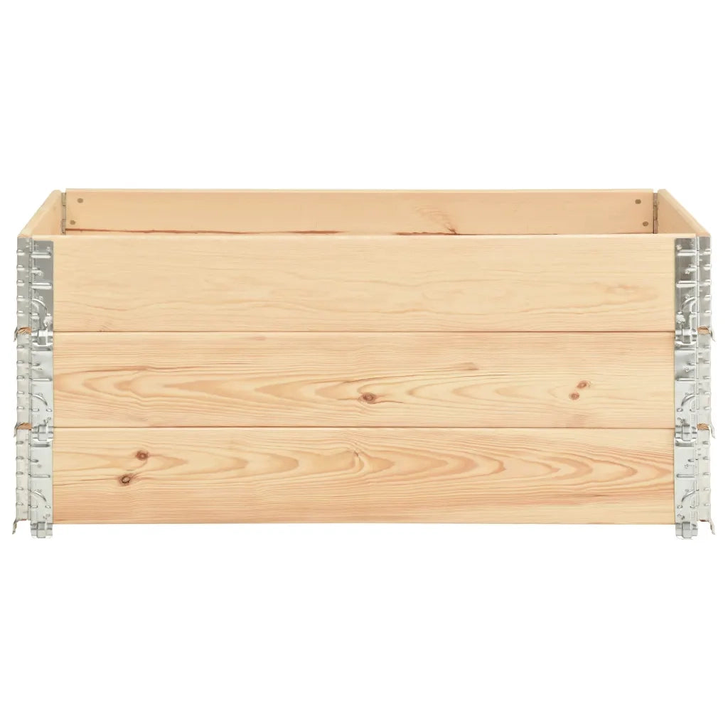 Fioriere Rialzate 3 pz 100x150 cm in Legno Massello di Pino 3055171