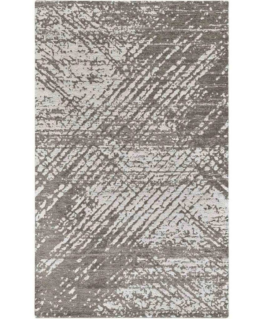 Tappeto passatoia ESSENZA FANGO disegno moderno astratto contemporaneo, multiuso lavabile antiscivolo cm.65x220 corsia