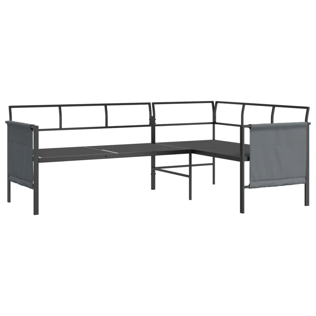 Set di mobili da giardino mobili da esterno 2 pezzi acciaio antracite 02_0015879
