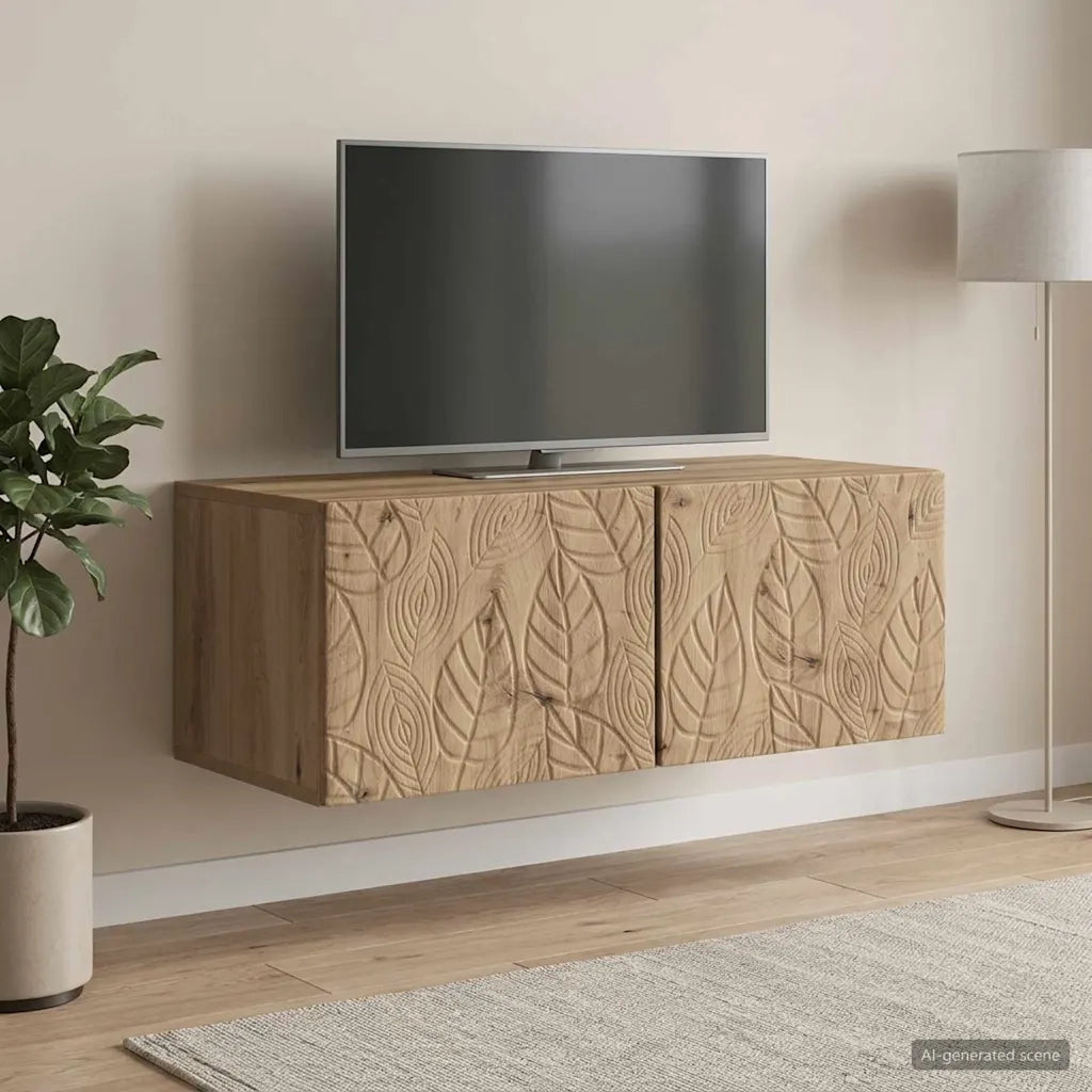 Mobile Porta TV da Muro 98 x 41 x 30 cm Rovere Artigianale 898874