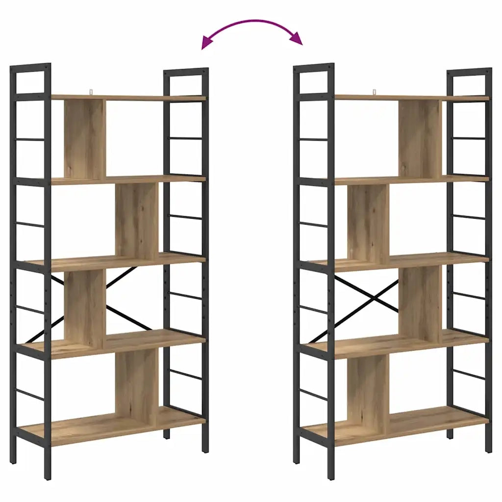 Libreria Rovere artigianale 75 x 30 x 156 cm Legno multistrato