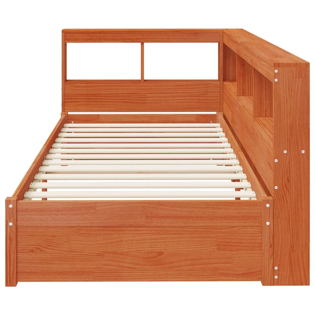 Letto Libreria con testiera Legno di Pino Massello 3423801