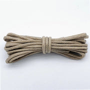 2 paia di cavi in cotone verniciati a 140 cm - Cavi in cotone verniciati a 2,5 mm - Cavi in cotone robusti - Cavi in cotone duraturi - Cavi per stivali - Cavi in pelle impermeabili - Cavi per scarpe e stivali
