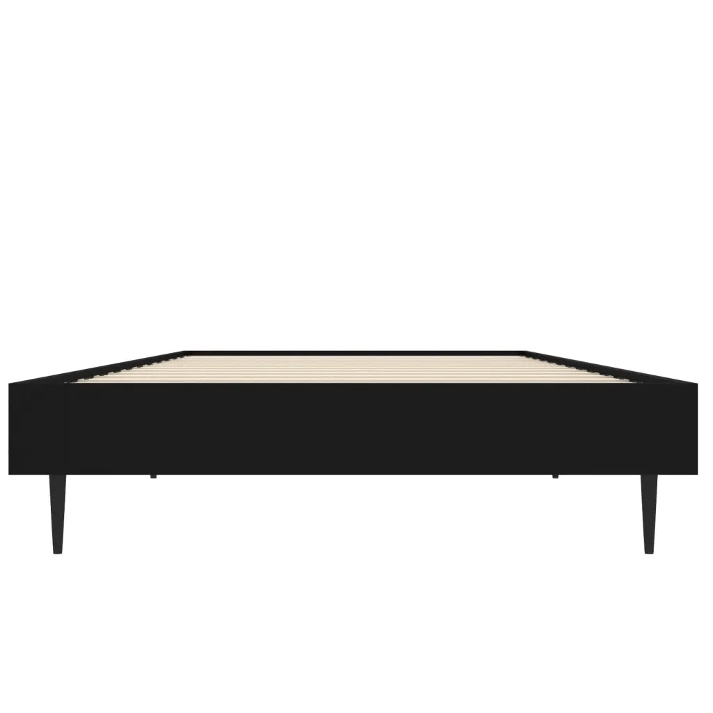 Giroletto-Struttura Letto Nero 75x190 cm in Legno Multistrato 257481
