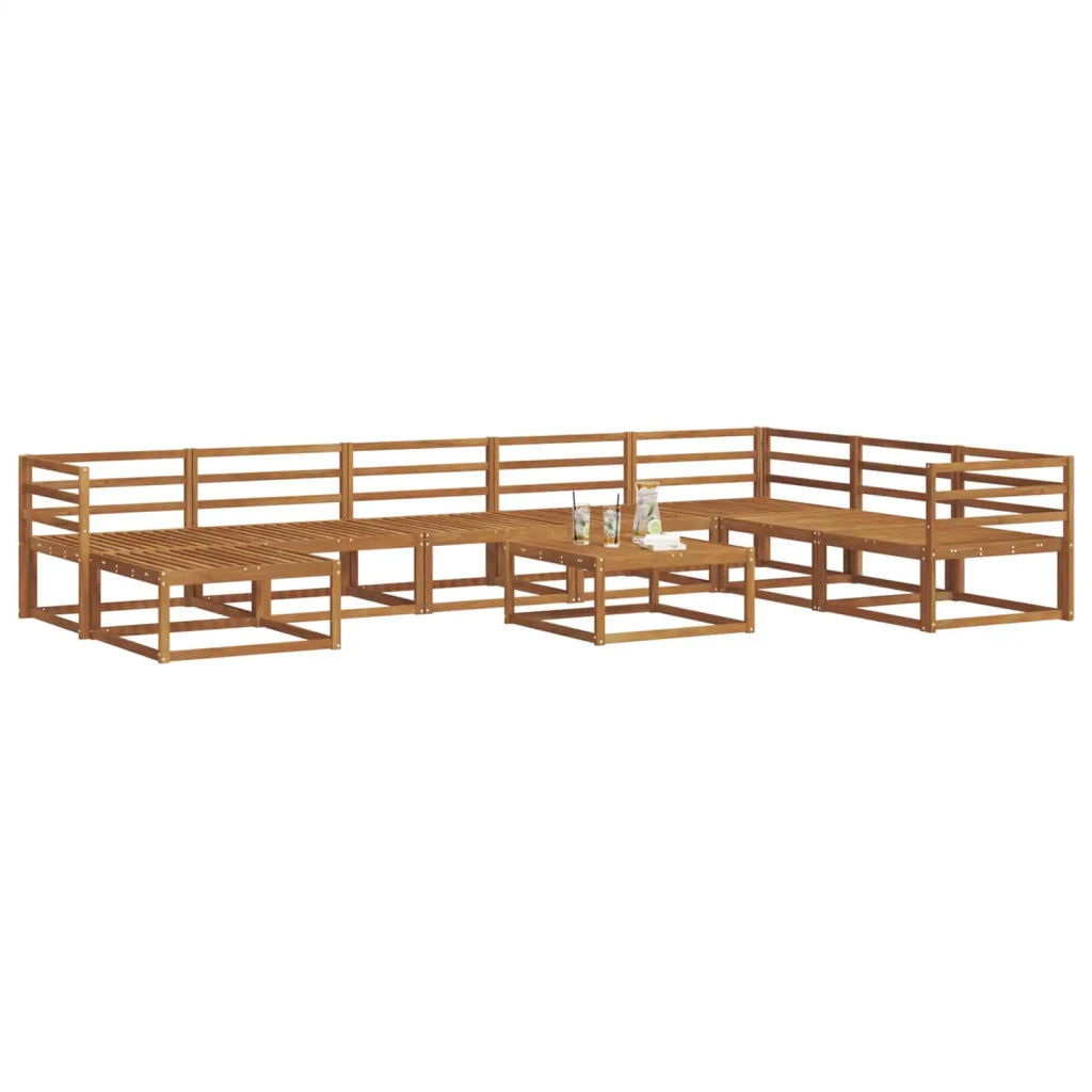 Set di divani da esterno 9 pcs Naturale 3368017