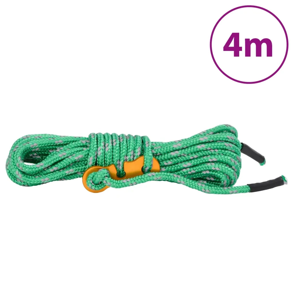 Corde per Tenda con Chiavi Riflettenti 8 pz 4 m 4 mm CFW7424577