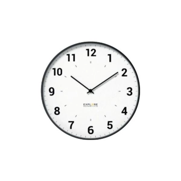 Orologio da parete with numbers white e silver d. 25cm rac1003