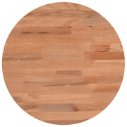 Piano per Tavolo | Superficie Tavolo | Piano Scrivania ?30x4 cm Rotondo in Legno Massello di Faggio