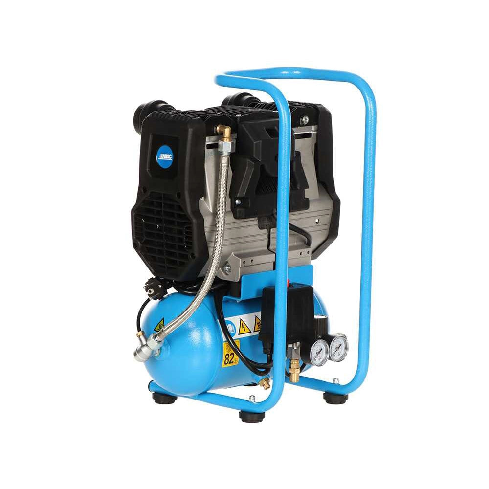 COMPRESSORE ARIA PORTATILE SILENZIATO 6Lt MONOFASE 2HP START QUIETE 0S20 ABAC