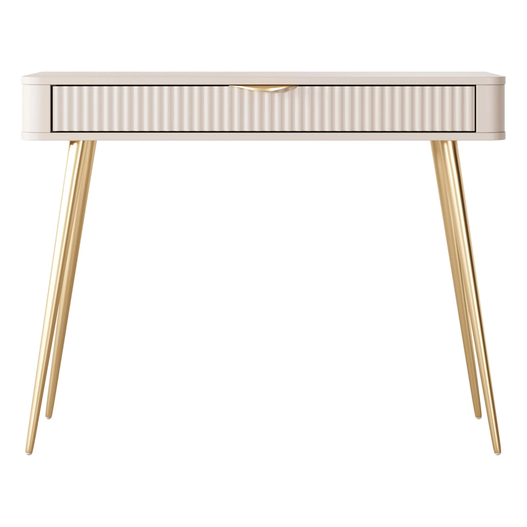 Mobile da Trucco Katerara, Toeletta un Cassetto, 100x38x78h cm Beige