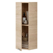 Parga, Mobile Pensile un Ripiano, 30x85h cm Marrone Rovere