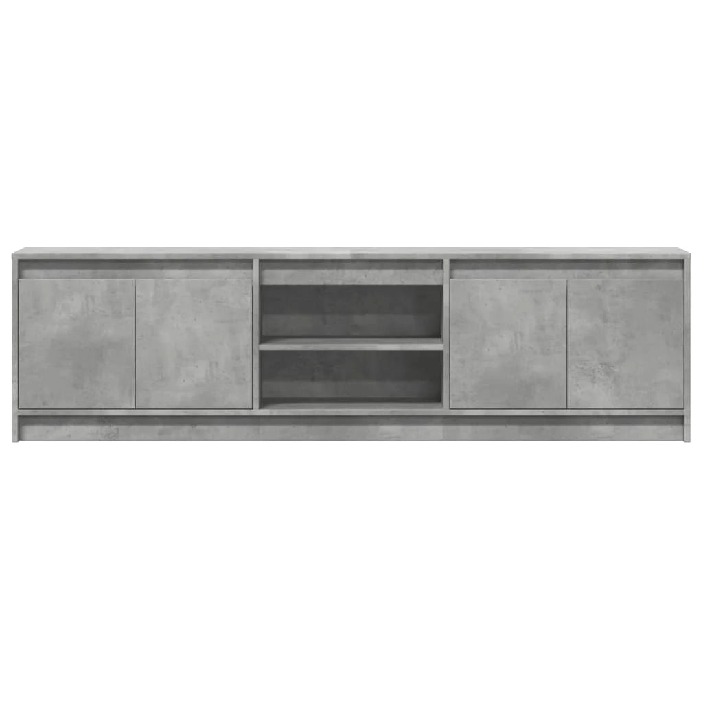 Mobile TV multimediale mensola TV credenza TV sala da pranzo soggiorno camera da letto con LED 180 x 34 x 50 cm legno ingegnerizzato grigio 02_0026451