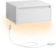 Nostro mobile notturno appeso - Con luci in 3 colori nuvola bianca
