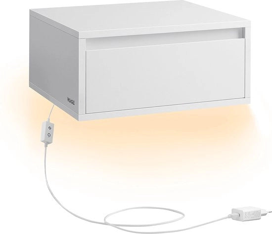 Nostro mobile notturno appeso - Con luci in 3 colori nuvola bianca
