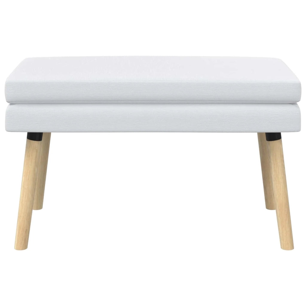 Panchina a doppio strato Bianco 80 x 40 x 47 cm Tessuto 42038442